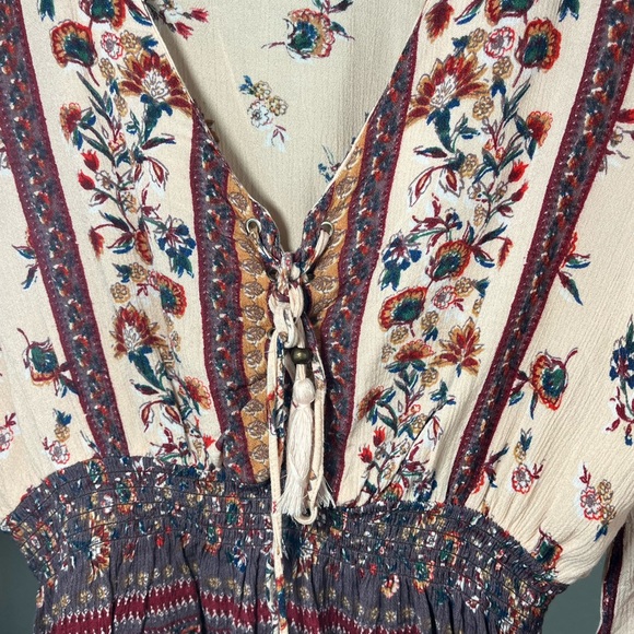 Boho floral long sleeve blouse - Picture 5 of 7